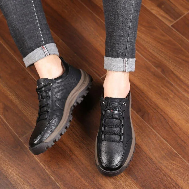(🎉Saldi primaverili -50%, solo per oggi - da non perdere) - Scarpe ortopediche da uomo in autentica pelle di vitello australiana✅ Camminata comoda, sollievo dal dolore