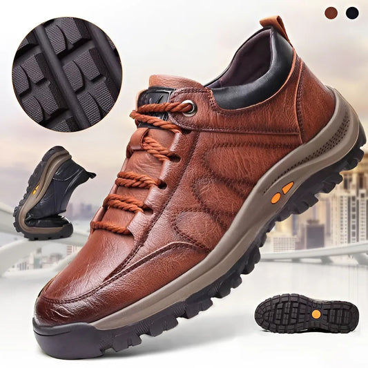 (🎉Saldi primaverili -50%, solo per oggi - da non perdere) - Scarpe ortopediche da uomo in autentica pelle di vitello australiana✅ Camminata comoda, sollievo dal dolore
