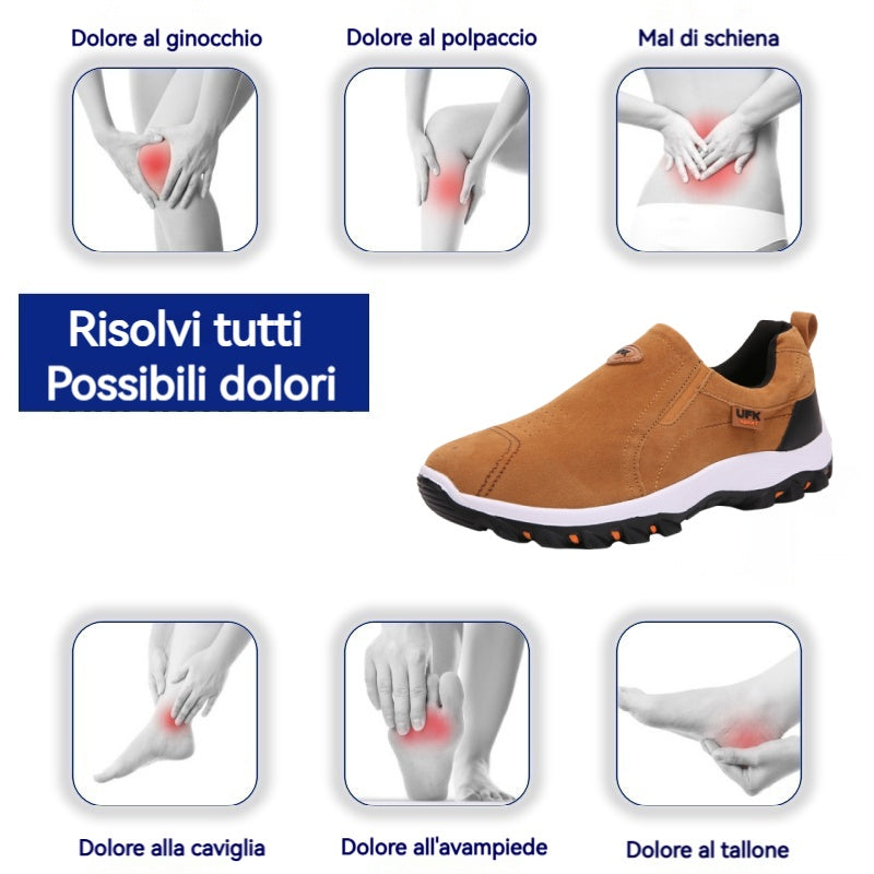 ๐ Scarpe da uomo in pelle di vitello prodotte in Australia ๐ Cucite a mano, facili da indossare e da togliere โ
Supporto dell'arco plantare, sollievo dal dolore - camminare confortevole
