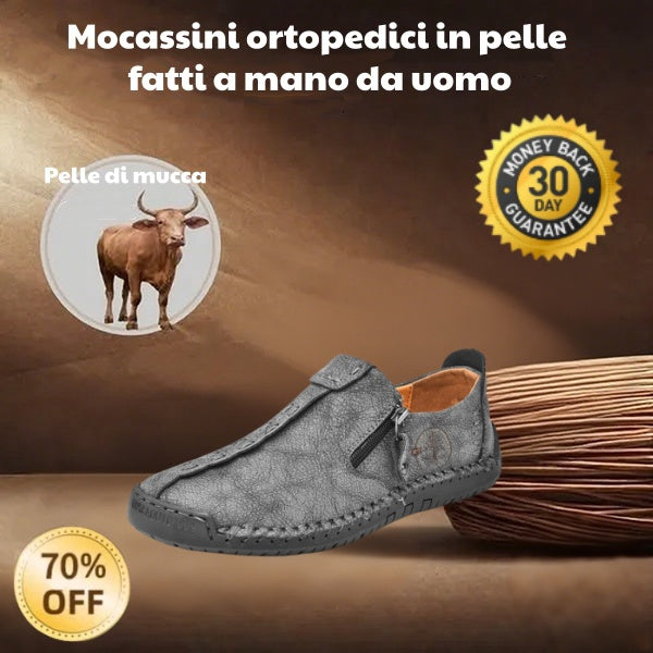 ๐ Scarpe da uomo in pelle di vitello prodotte in Australia ๐ Cucite a mano, facili da indossare e da togliere โ
Supporto dell'arco plantare, sollievo dal dolore - camminare confortevole
