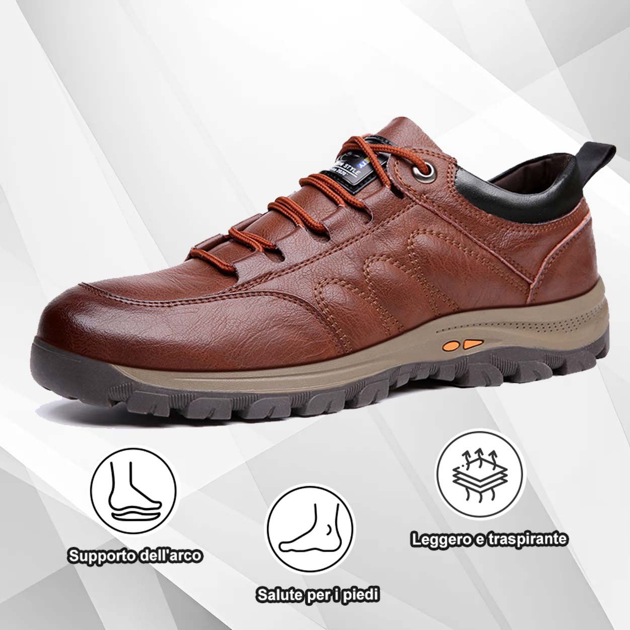 (🔥50% di sconto oggi - prendilo!) Scarpe ortopediche premium ed eleganti 👞 - Design ergonomico per alleviare il dolore