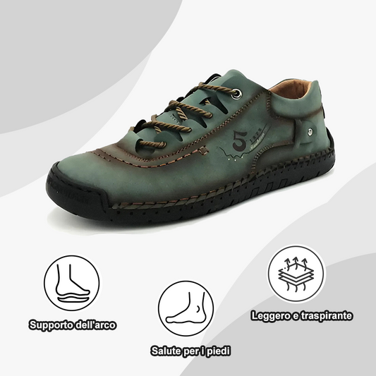 ⏰Sconto del 50% oggi - da non perdere|Scarpe ortopediche dal design ergonomico - pelle di alta qualità + cucite a mano
