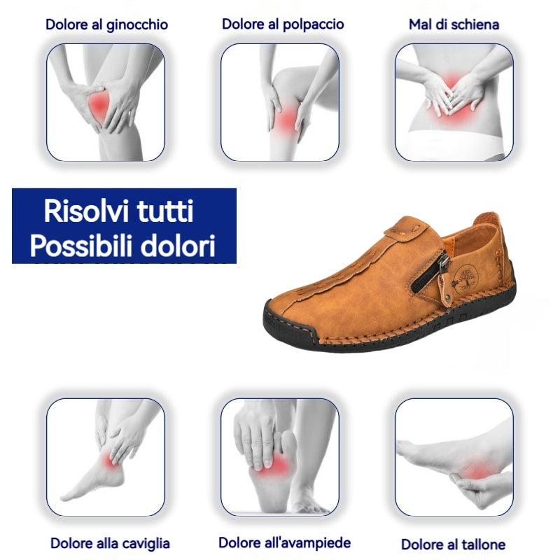 ๐ Scarpe da uomo in pelle di vitello prodotte in Australia ๐ Cucite a mano, facili da indossare e da togliere โ
Supporto dell'arco plantare, sollievo dal dolore - camminare confortevole