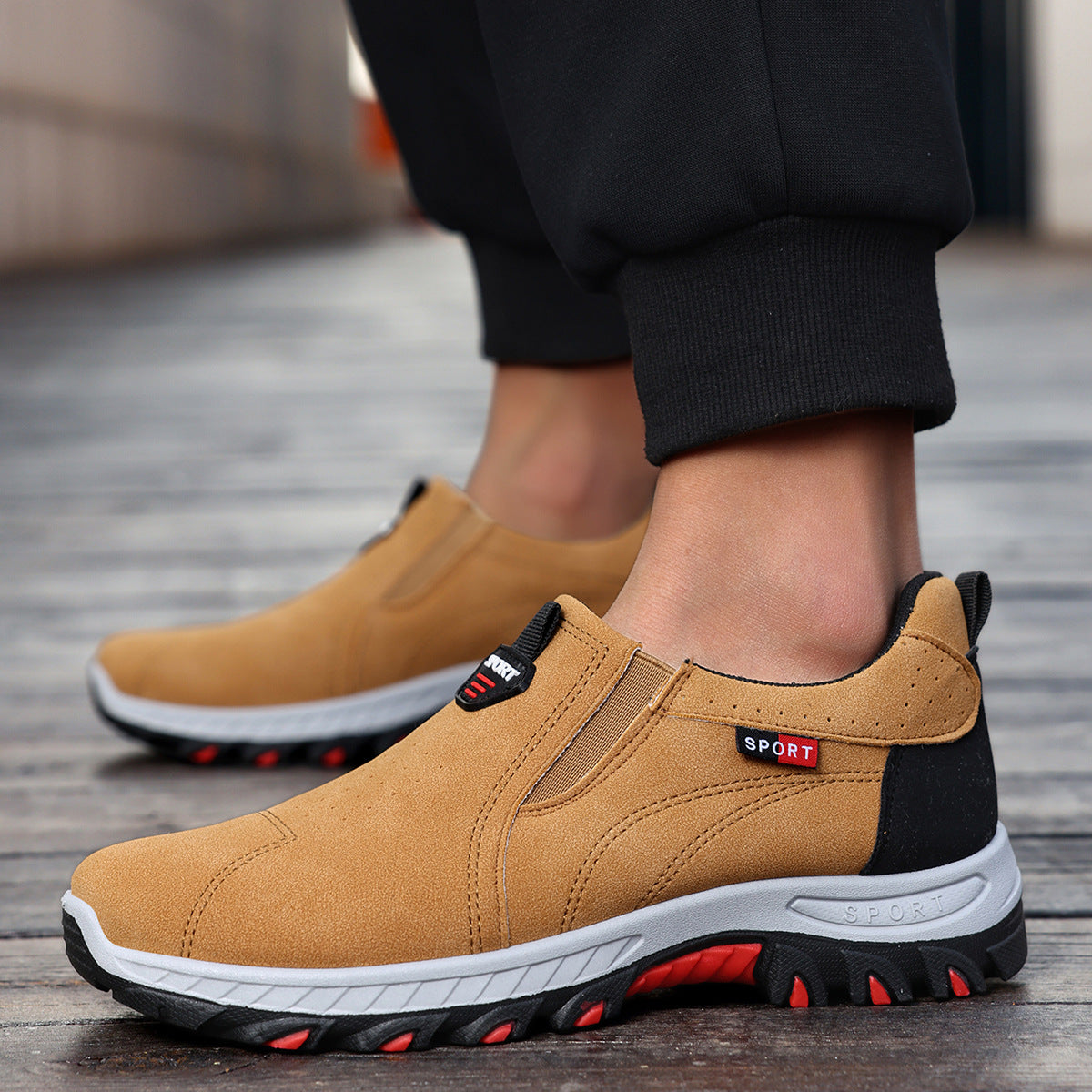 ๐ Scarpe da uomo in pelle di vitello prodotte in Australia ๐ Cucite a mano, facili da indossare e da togliere โ
Supporto dell'arco plantare, sollievo dal dolore - camminare confortevole