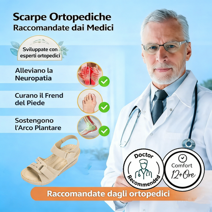 【⏰Ultimo giorno, 70% di sconto! Non perdete l'occasione!】Sandali ortopedici dal design ergonomico con assorbimento degli urti, ✅️scarpe ortopediche salutari progettate specificamente per le donne europee.