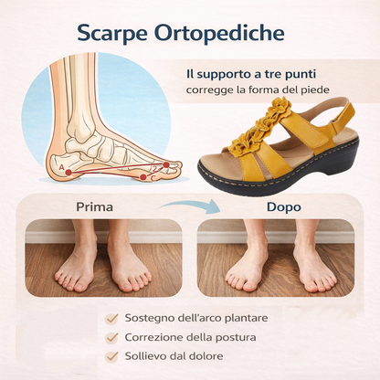 🔥 Sandali ortopedici estivi da donna — Supporto per l'arco plantare, tacco piatto — Ideali per chi soffre di fascite plantare — Facili, comodi e senza dolore a ogni passo ✅