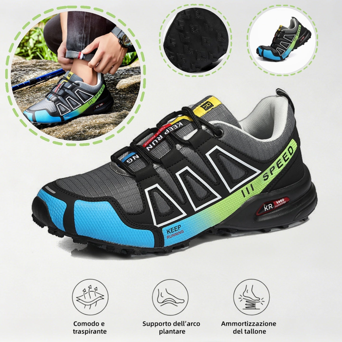 USERGOING🔥 Ultimo giorno! Sconto del 70%!  ✅ Scarpe ortopediche dal design ergonomico per dolori alla schiena, alle articolazioni e ai piedi - unisex