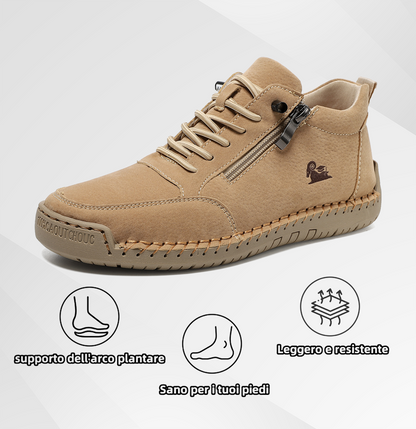 Scarpe ortopediche unisex USERGOING®| Pelle di vitello impermeabile e antiscivolo di alta qualità | Design ergonomico per alleviare il fastidio a schiena, articolazioni e piedi | Sconto del 50% per un periodo limitato, fino a esaurimento scorte