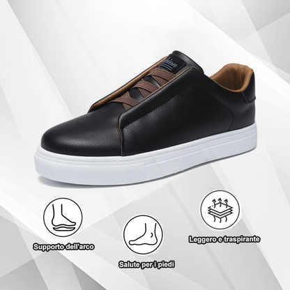 🔥Sconto del 50% oggi - non perdertelo|Scarpe casual ortopediche slip-on in pelle comfort - Design ergonomico |allevia il dolore ai piedi