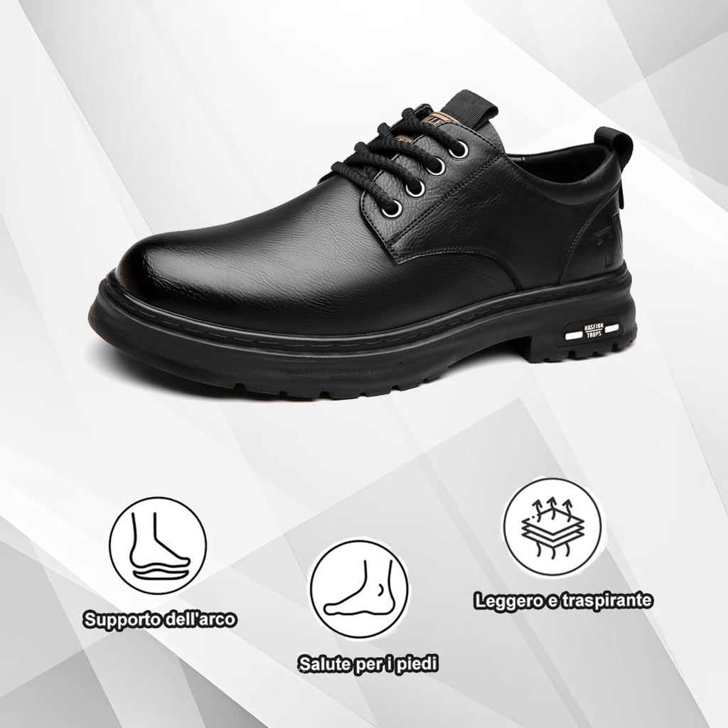 (🔥50% di sconto oggi - prendilo!) Scarpe ortopediche premium ed eleganti 👞 - Design ergonomico per alleviare il dolore