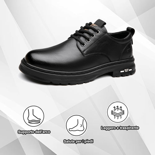 (🔥50% di sconto oggi - prendilo!) Scarpe ortopediche premium ed eleganti 👞 - Design ergonomico per alleviare il dolore