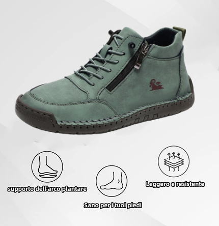 Scarpe ortopediche unisex USERGOING®| Pelle di vitello impermeabile e antiscivolo di alta qualità | Design ergonomico per alleviare il fastidio a schiena, articolazioni e piedi | Sconto del 50% per un periodo limitato, fino a esaurimento scorte