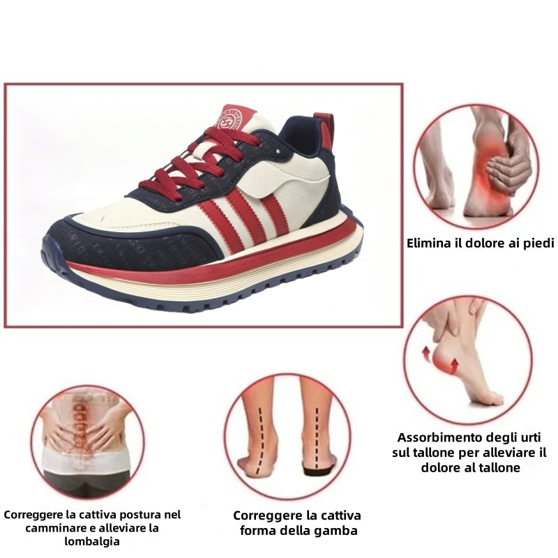 【⏰Sconto del 50% oggi - da non perdere】 Scarpe ortopediche dal design ergonomico - pelle di alta qualità + cuciture a mano 👞