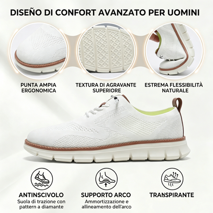 Offerta speciale di oggi: 50% di sconto! ⏰ Mocassini traspiranti e antiscivolo! Con supporto plantare e intersuola ammortizzata, dì addio al dolore ai piedi.