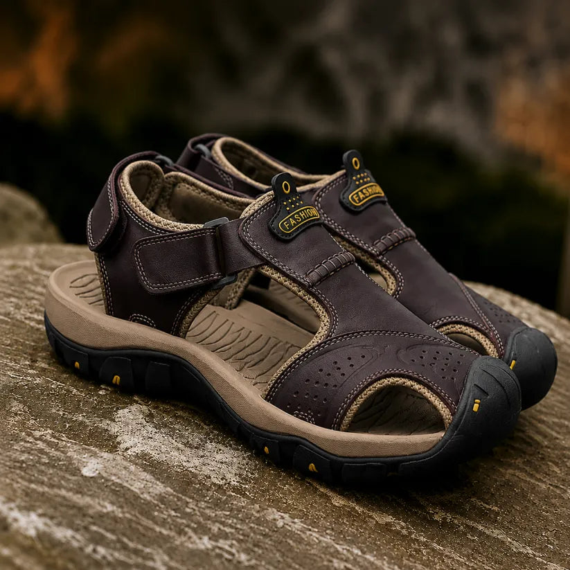 【⏰Sconto del 50% oggi! Da non perdere!】⏰Usergoing® Ergonomia --- Sandali morbidi e comodi in pelle di vitello (il supporto dell'arco plantare facilita la camminata)
