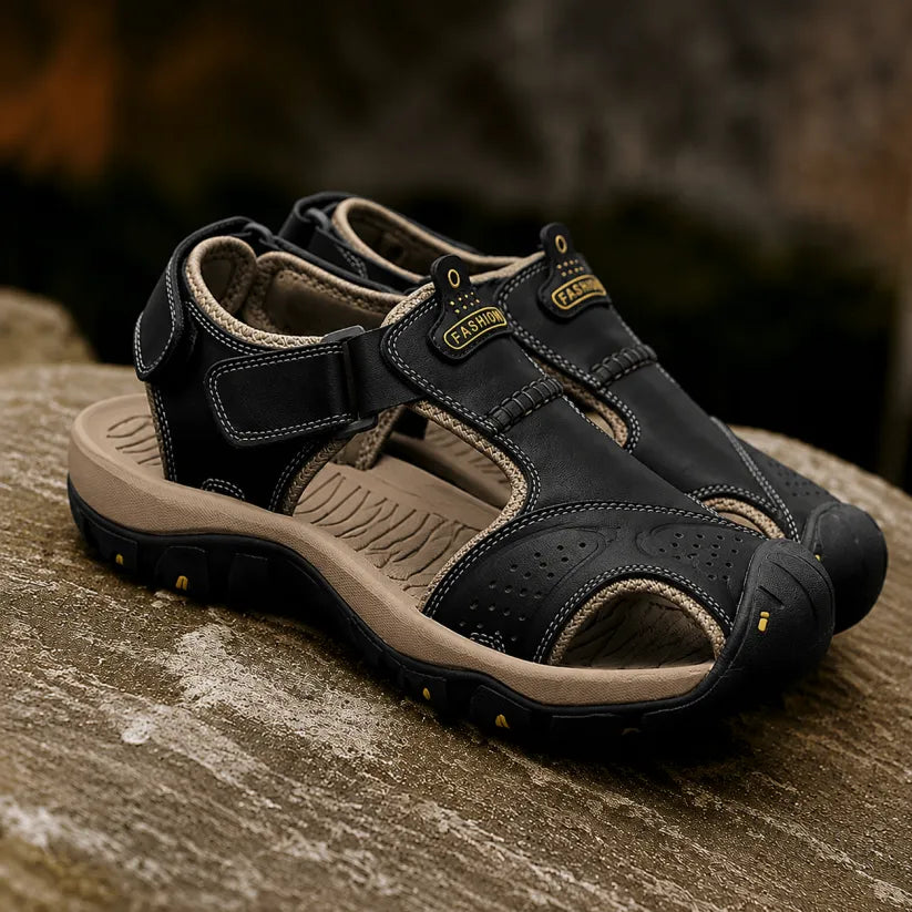 【⏰Sconto del 50% oggi! Da non perdere!】⏰Usergoing® Ergonomia --- Sandali morbidi e comodi in pelle di vitello (il supporto dell'arco plantare facilita la camminata)