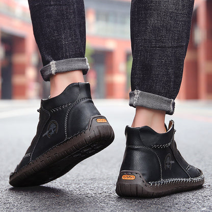 ⏰ Oggi sconto del 70% — Da non perdere!🐂 Nuove scarpe ortopediche da uomo in pelle bovina, impermeabili e antiscivolo,🦶 efficaci nell'alleviare il dolore ai piedi.