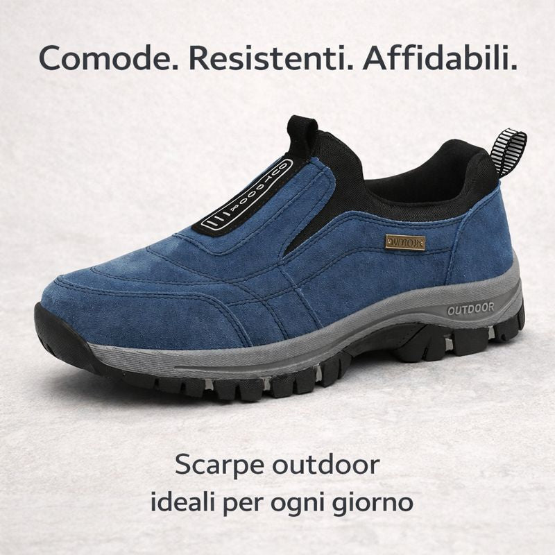 USERGOING® - Scarpe terapeutiche in pelle scamosciata ✅ Ortesi intelligenti + Risolve il dolore al tallone, la fascite e i dolori muscolari