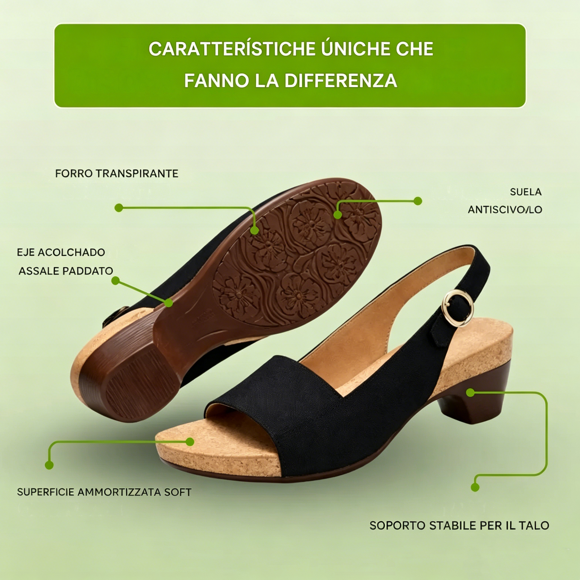 Sandalias ortopédicas – Sandalias cómodas para mujer | Soporte ergonómico