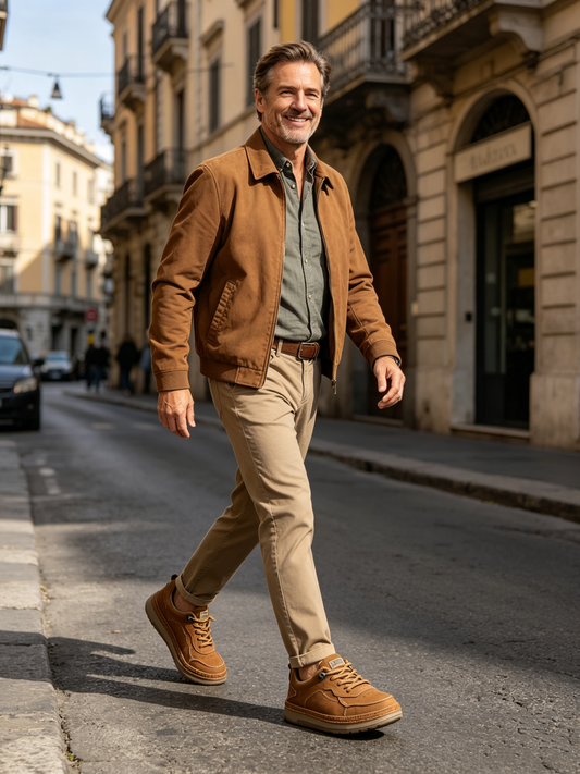 ⏰ Approfitta oggi dello sconto del 70%: non perdere l'occasione! Queste scarpe ortopediche ergonomiche in pelle scamosciata alleviano efficacemente il dolore ai piedi✅️.