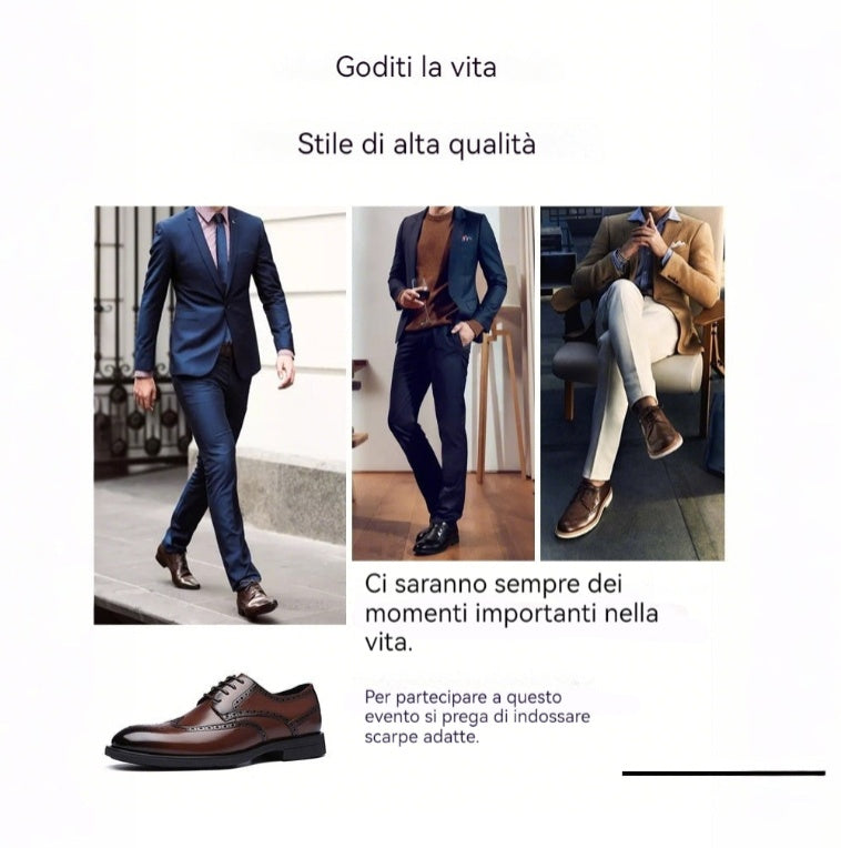 Scarpe ortopediche da uomo Usergoing®| Scarpe in vera pelle comode e di alta qualità | Design ergonomico per alleviare il disagio alla schiena, alle articolazioni e ai piedi | Sconto del 50% per un periodo limitato, fino a esaurimento scorte