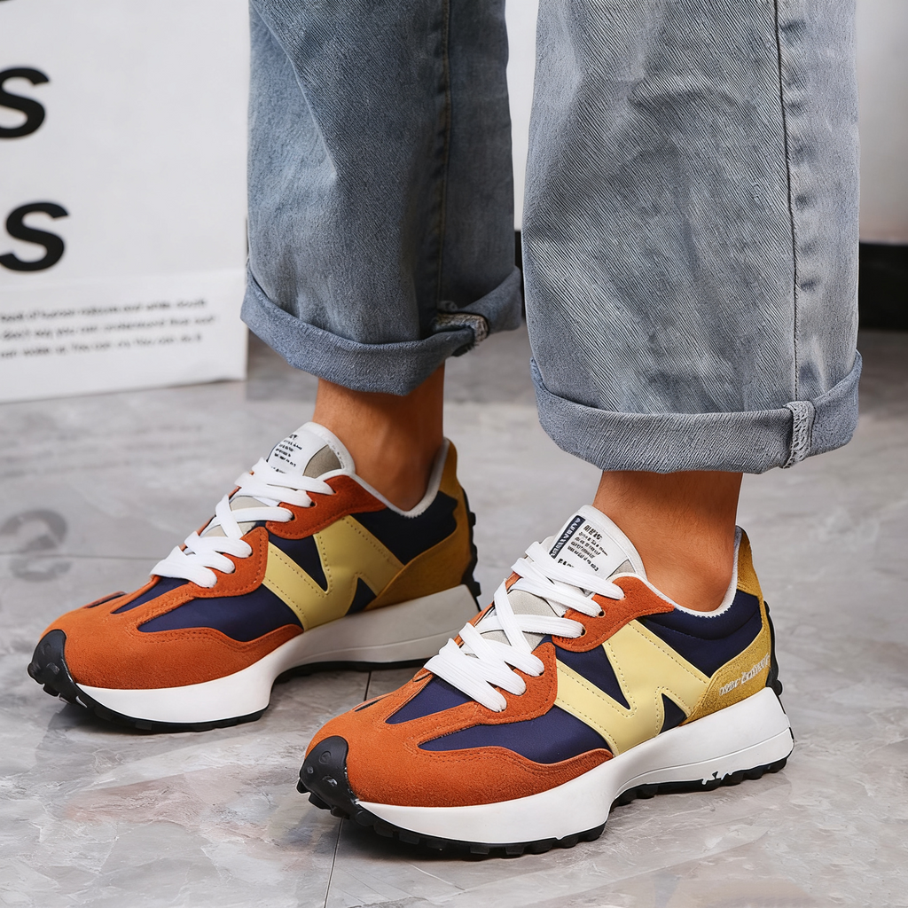 ⏰Sconto del 50% oggi👟Sneakers informali, il design a punta larga riduce la pressione sulle piante dei piedi