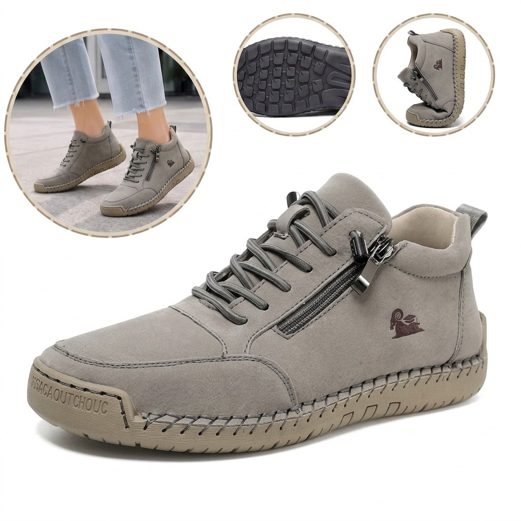 Ultimo giorno! Sconto del 70%! ✅ Allevia il dolore ai piedi e all'alluce valgo! Comode scarpe ortopediche alte con cerniera laterale e supporto per l'arco plantare, ideali da indossare tutto il giorno