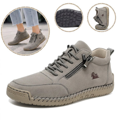 Ultimo giorno! Sconto del 70%! ✅ Allevia il dolore ai piedi e all'alluce valgo! Comode scarpe ortopediche alte con cerniera laterale e supporto per l'arco plantare, ideali da indossare tutto il giorno