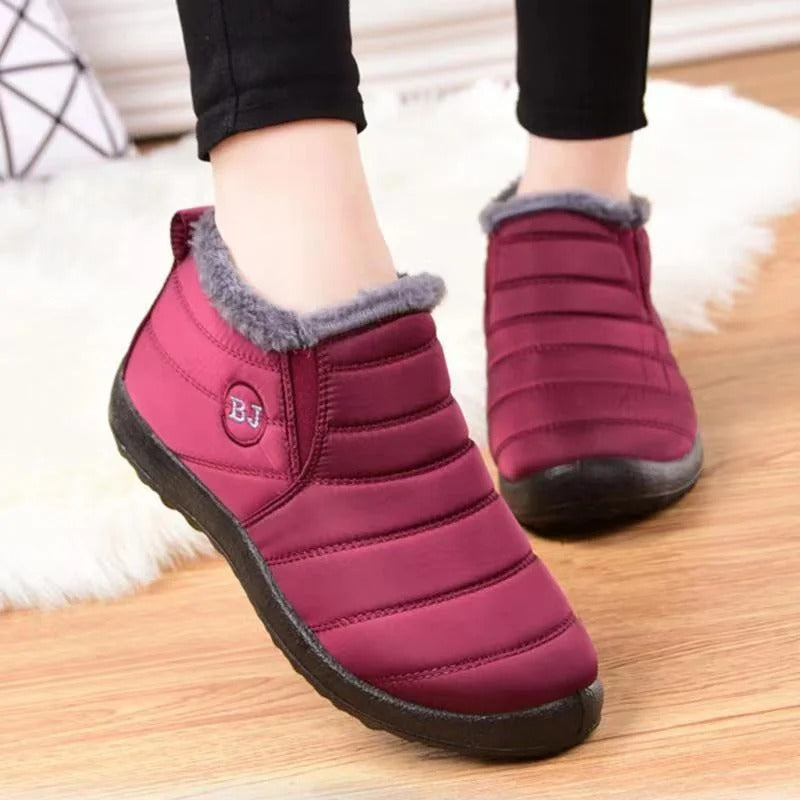 Usergoing® | Stivali ortopedici di lusso in pelle scamosciata: antiscivolo e caldi, indispensabili per la neve. 👍 Di' addio al dolore ai piedi.