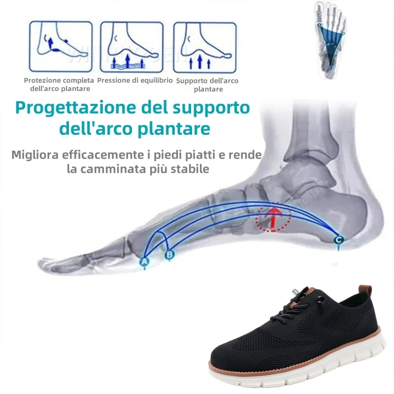 ⏰Sconto del 50% per un periodo limitato! Scarpe da passeggio slip-on. Morbide e comode per camminare tutto il giorno 👞supporto dell'arco plantare - allevia il dolore ai piedi