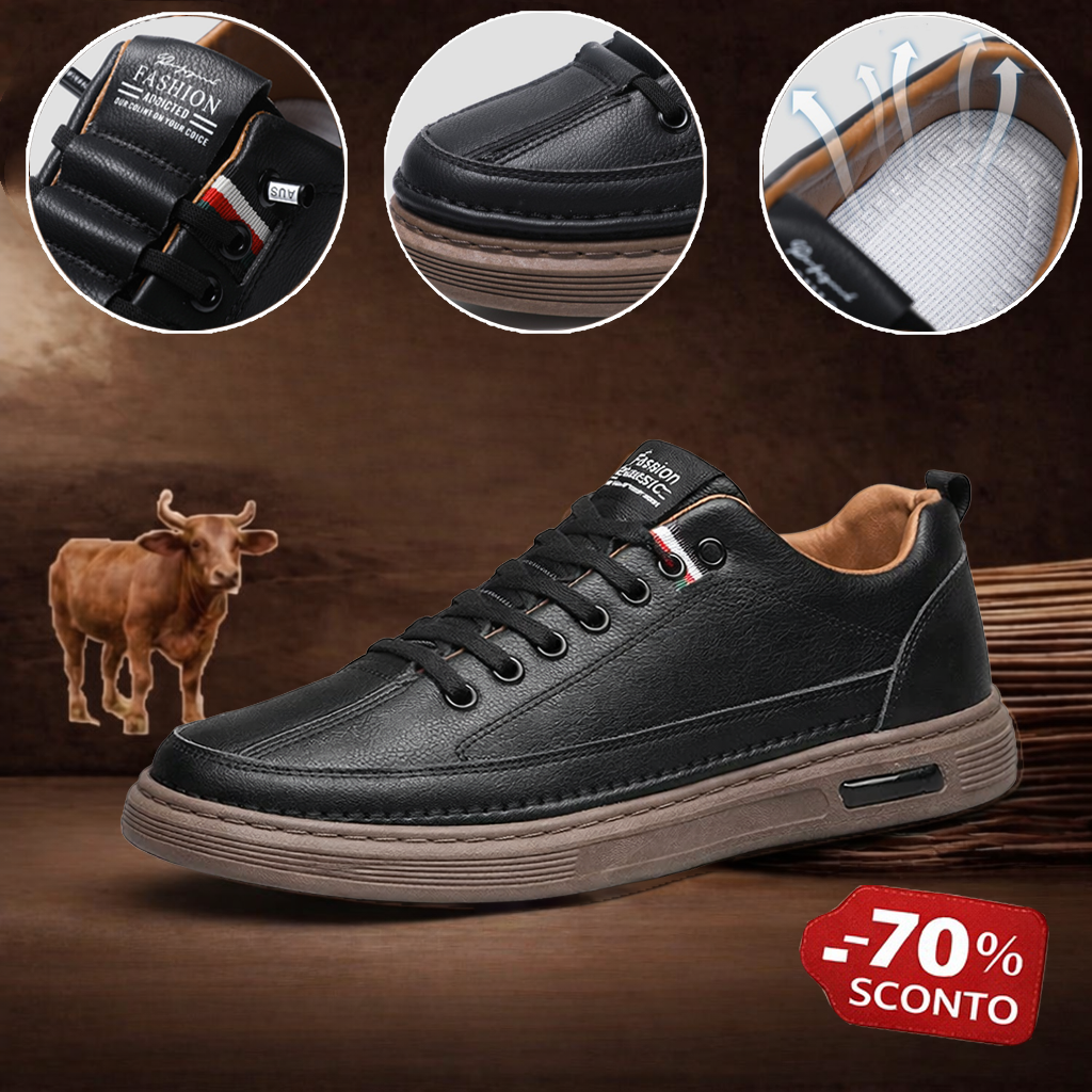 🔥 Scarpe in pelle Premium 🦶 Alleviano efficacemente il dolore ai piedi e la fascite plantare. Ideali per le lunghe camminate; facili da indossare e sfilare ✅ Ampia gamma di taglie disponibili.