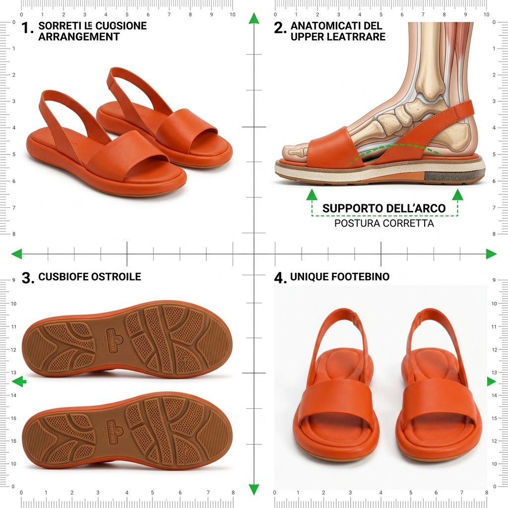 🔥 Sandali da donna comodi | Supporto ergonomico 👡 Disponibili in tutte le taglie: cammina con sicurezza
