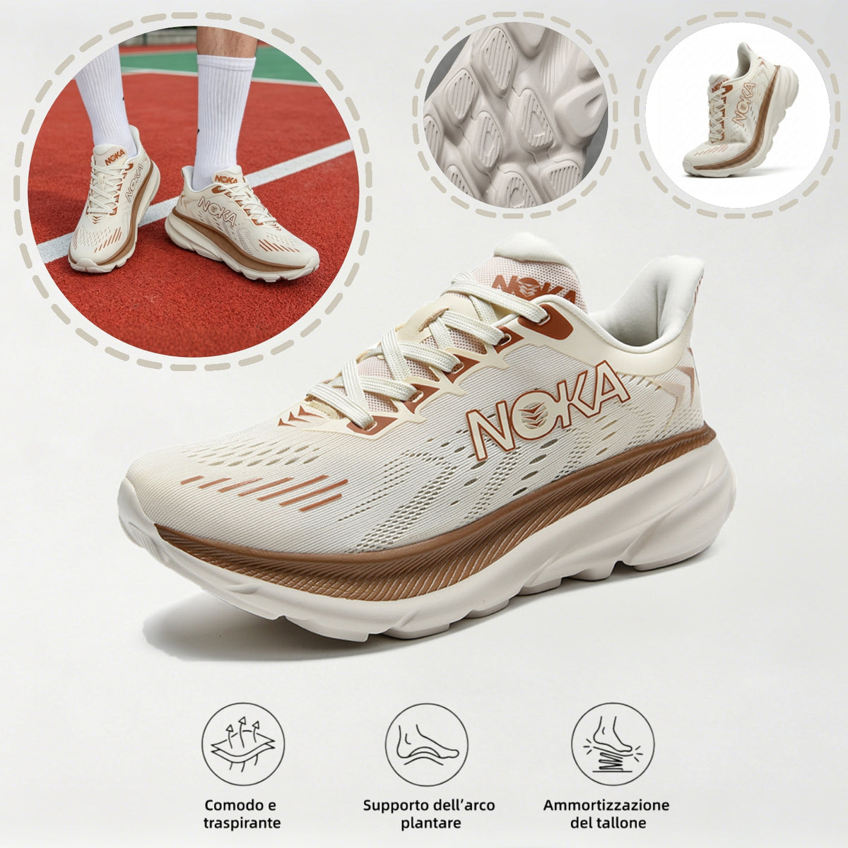 ⏰Sconto del 67%! Ultimo giorno! 👟 Queste scarpe sono perfette per le attività che durano tutto il giorno. Il design con supporto dell'arco plantare riduce efficacemente l'affaticamento.