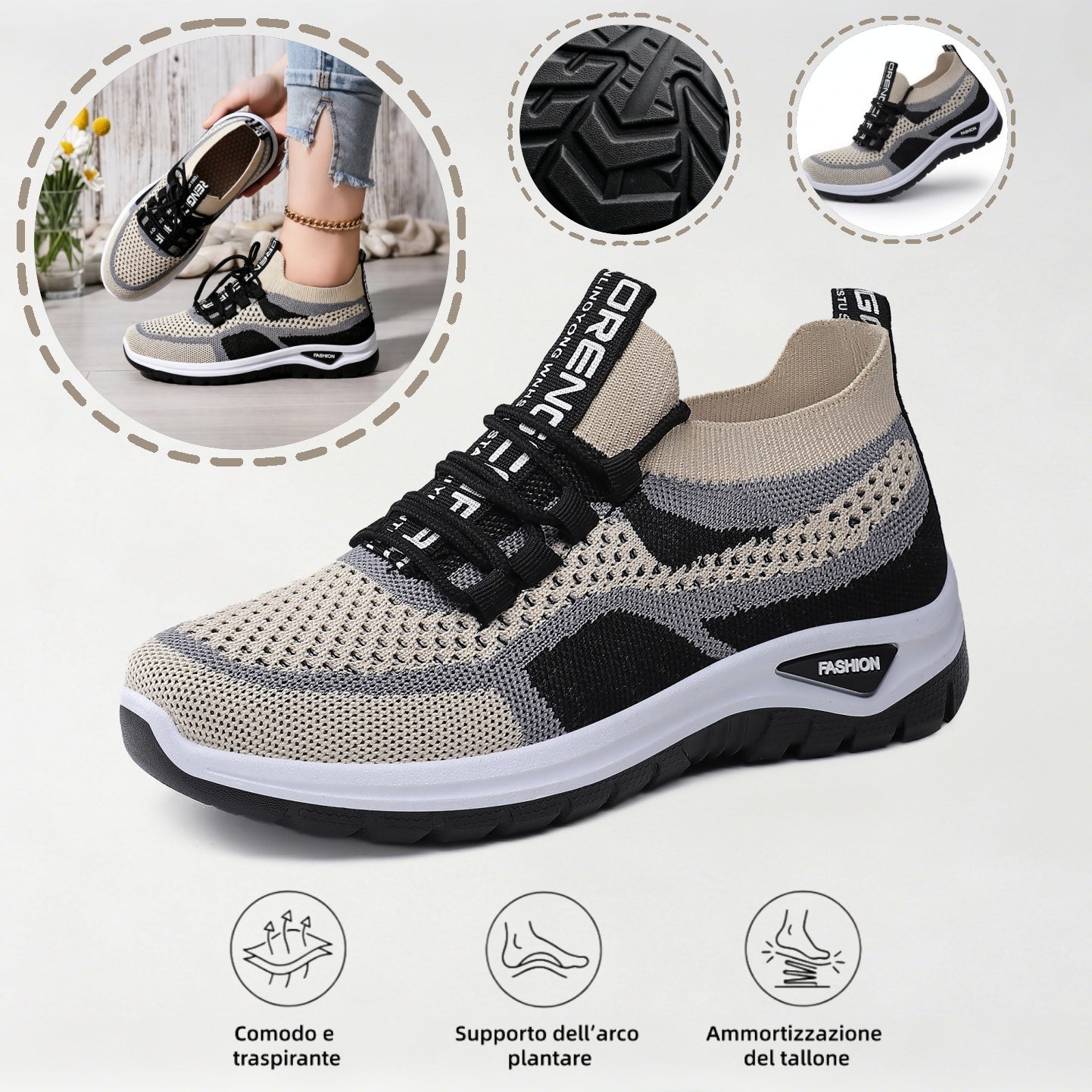 ⏰Ultimo giorno! Sconto del 67%! ✅ Scarpe ortopediche di qualità medica, appositamente progettate per problemi ai piedi, per alleviare il dolore alla schiena, alle articolazioni e ai piedi.