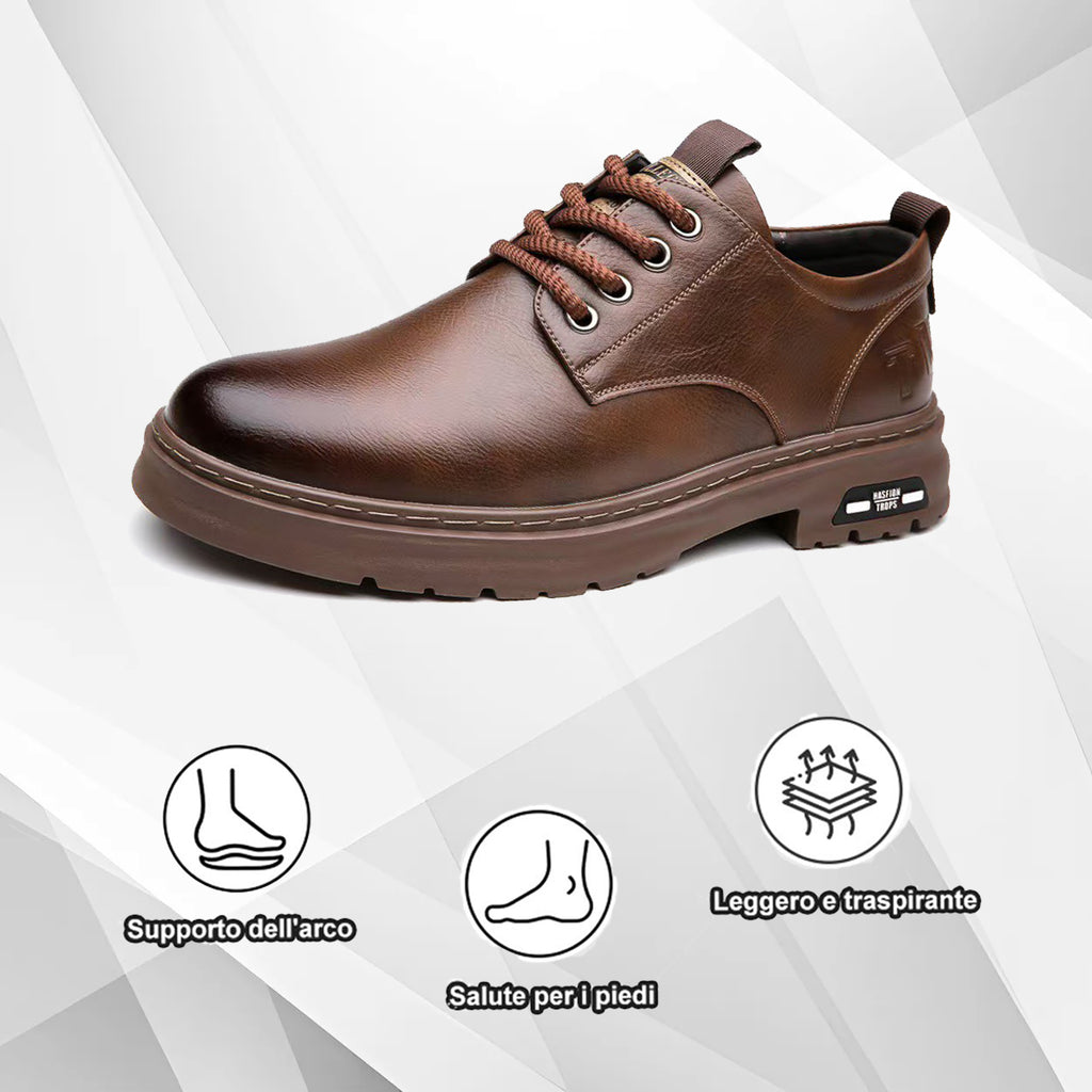 (🔥50% di sconto oggi - prendilo!) Scarpe ortopediche premium ed eleganti 👞 - Design ergonomico per alleviare il dolore