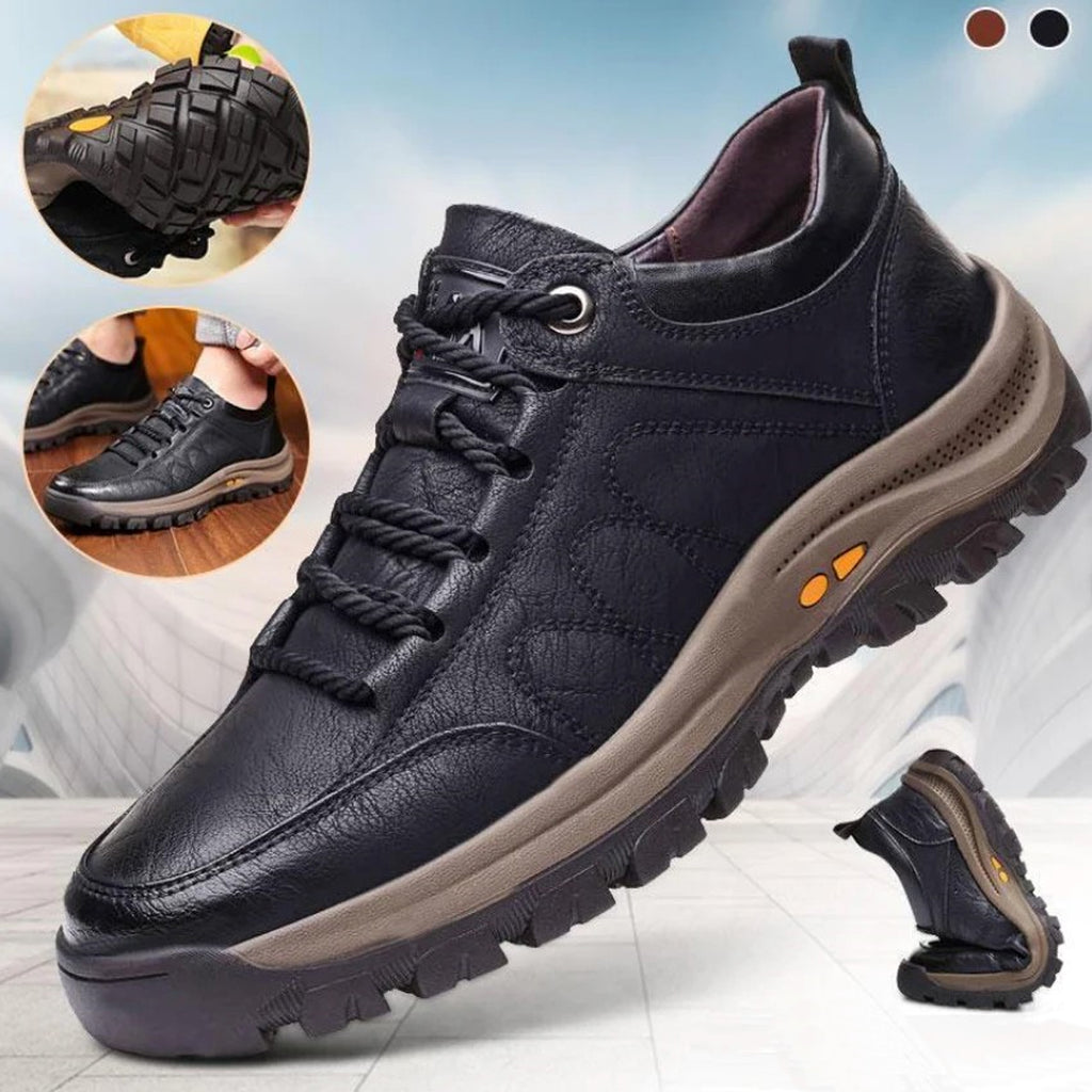 (🎉Saldi primaverili -50%, solo per oggi - da non perdere) - Scarpe ortopediche da uomo in autentica pelle di vitello australiana✅ Camminata comoda, sollievo dal dolore