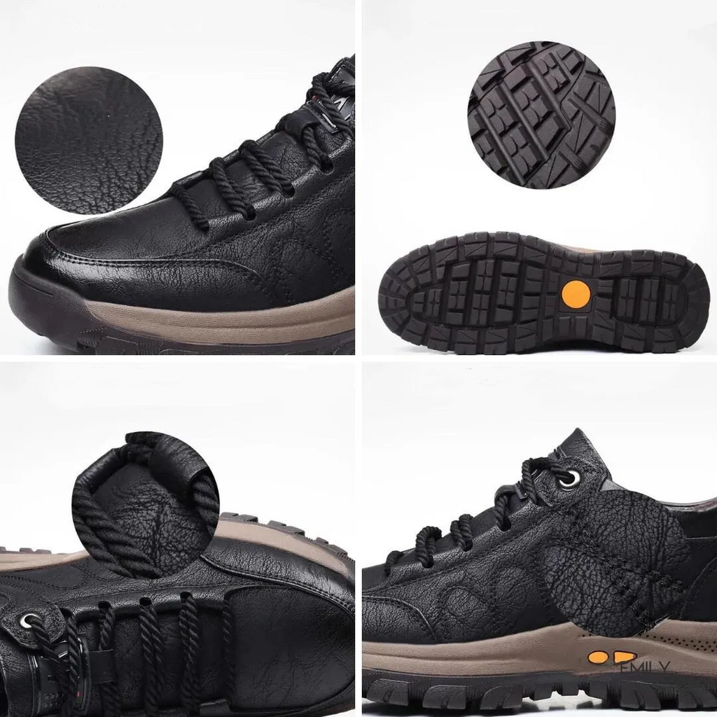 (🎉Saldi primaverili -50%, solo per oggi - da non perdere) - Scarpe ortopediche da uomo in autentica pelle di vitello australiana✅ Camminata comoda, sollievo dal dolore