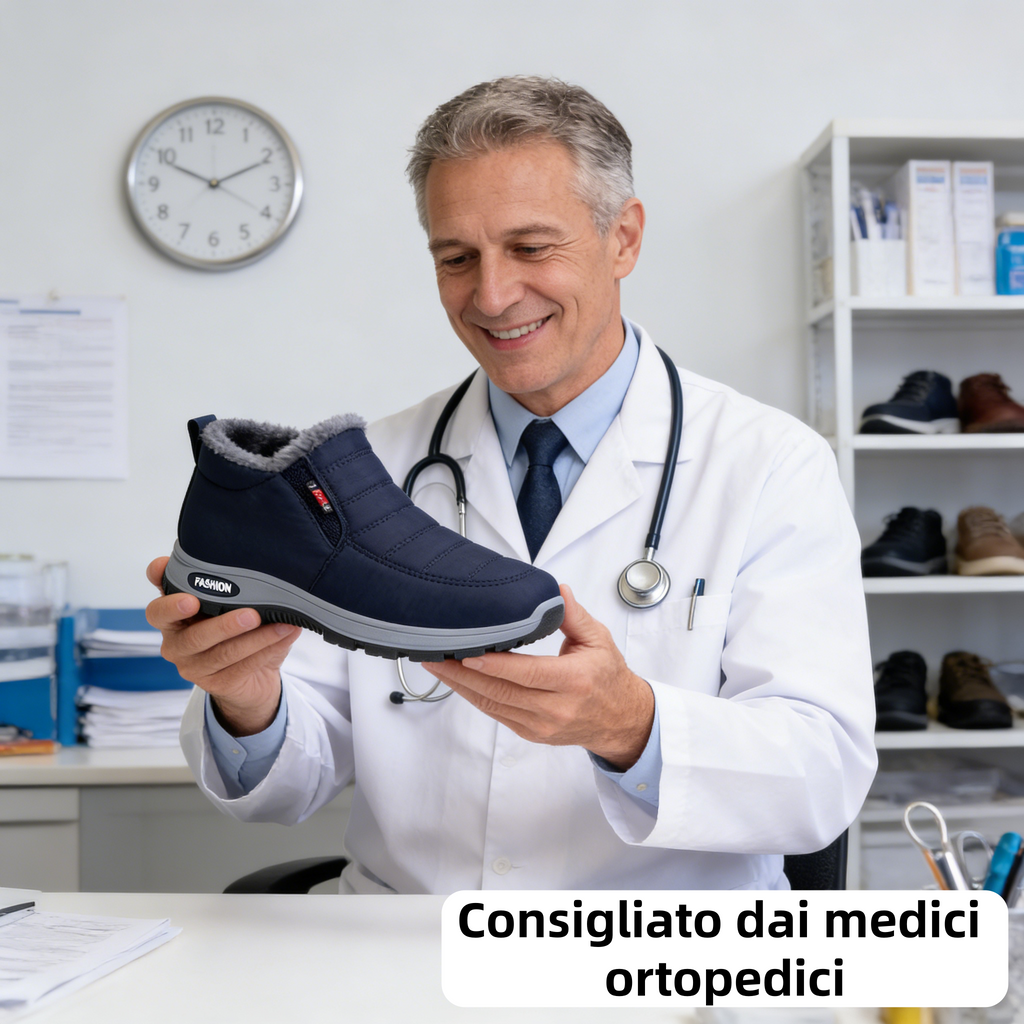 🔥Sconto del 67% oggi - Non perderlo!⏰Scarpa ortopedica invernale ergonomica per dolori a piedi, ginocchia e schiena - Unisex