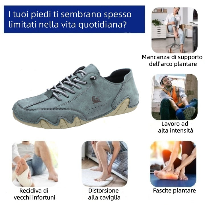USERGOINGUSERGOING® - Scarpe ortopediche ergonomiche in pelle, impermeabili, alleviano il dolore ai piedi - unisex