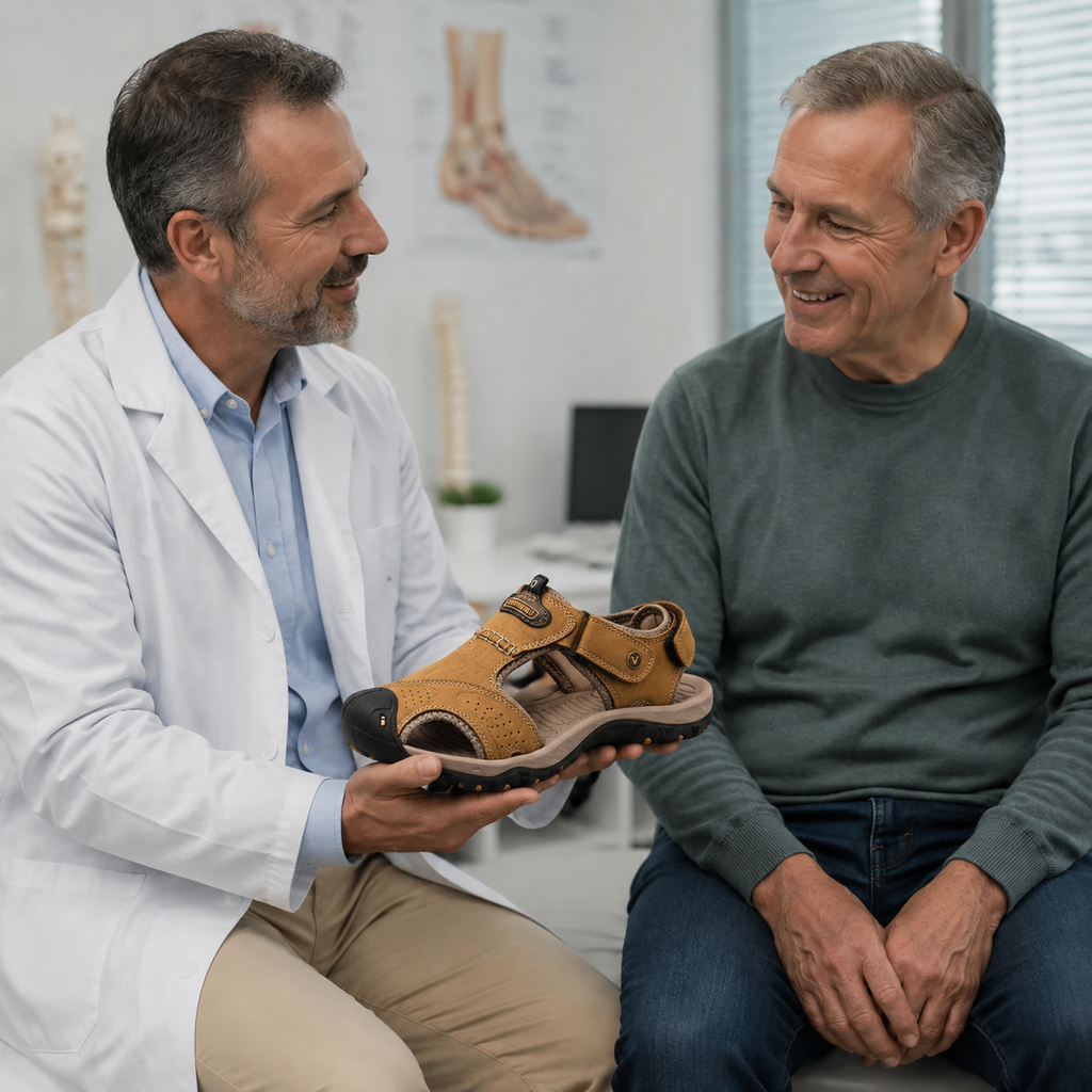 Scarpe da uomo🎉Sconto del 40% oggi - non perdete l'occasione! ⏰ Scarpe estive ortopediche ergonomiche con supporto plantare 👞 Alleviano facilmente il dolore ai piedi