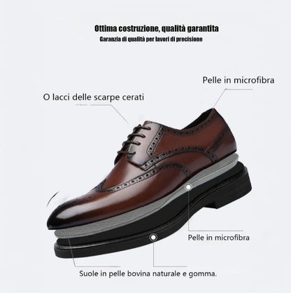 Scarpe ortopediche da uomo Usergoing®| Scarpe in vera pelle comode e di alta qualità | Design ergonomico per alleviare il disagio alla schiena, alle articolazioni e ai piedi | Sconto del 50% per un periodo limitato, fino a esaurimento scorte