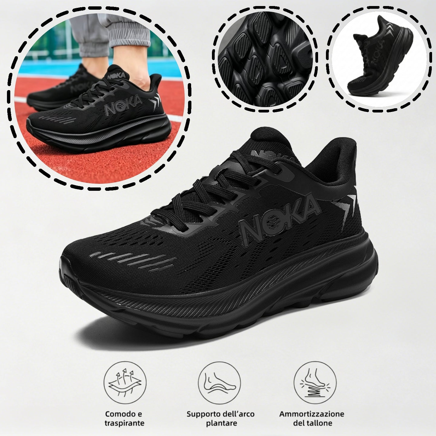 ⏰Sconto del 67%! Ultimo giorno! 👟 Queste scarpe sono perfette per le attività che durano tutto il giorno. Il design con supporto dell'arco plantare riduce efficacemente l'affaticamento.