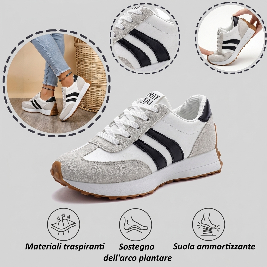 【⏰Ultimo giorno, 70% di sconto! Non perdete l'occasione!】Scarpe ortopediche ergonomiche con assorbimento degli urti, ✅️scarpe ortopediche salutari progettate specificamente per le donne europee.