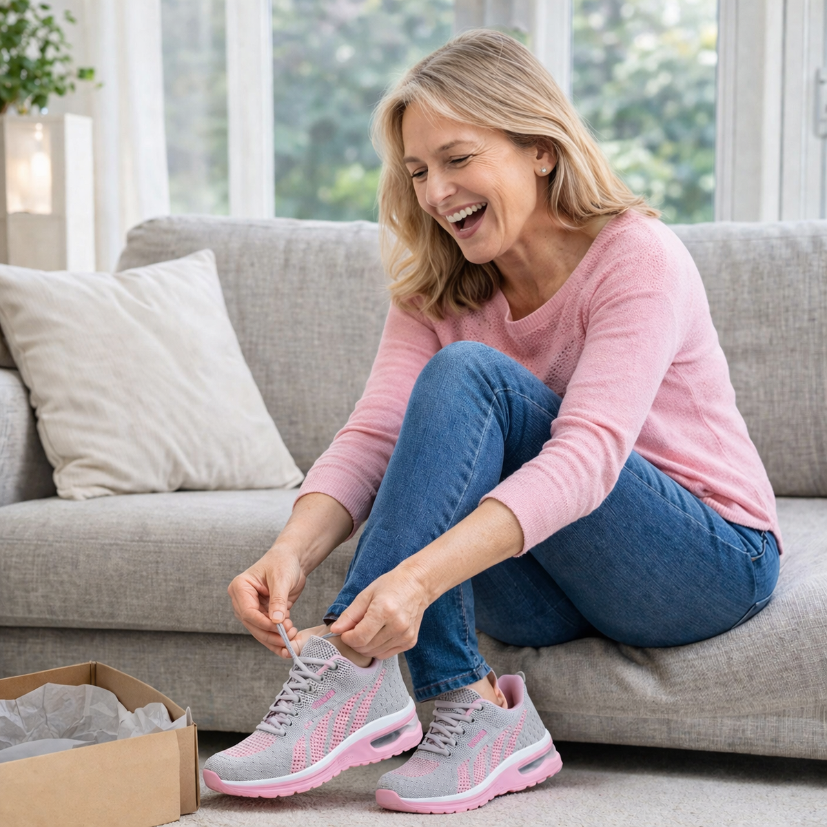 Sconto del 50% per un periodo limitato! 🔥 Scarpe da donna leggere e comode, adatte per essere indossate tutto il giorno, facili da infilare e sfilare ✅ Impermeabili e antiscivolo