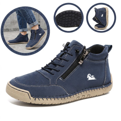 Ultimo giorno! Sconto del 70%! ✅ Allevia il dolore ai piedi e all'alluce valgo! Comode scarpe ortopediche alte con cerniera laterale e supporto per l'arco plantare, ideali da indossare tutto il giorno