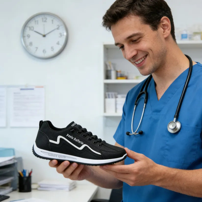 🔥Sconto del 50% oggi⏰ |Usergoing® Scarpe ortopediche ergonomiche | Alleviano il dolore a piedi, ginocchia e schiena