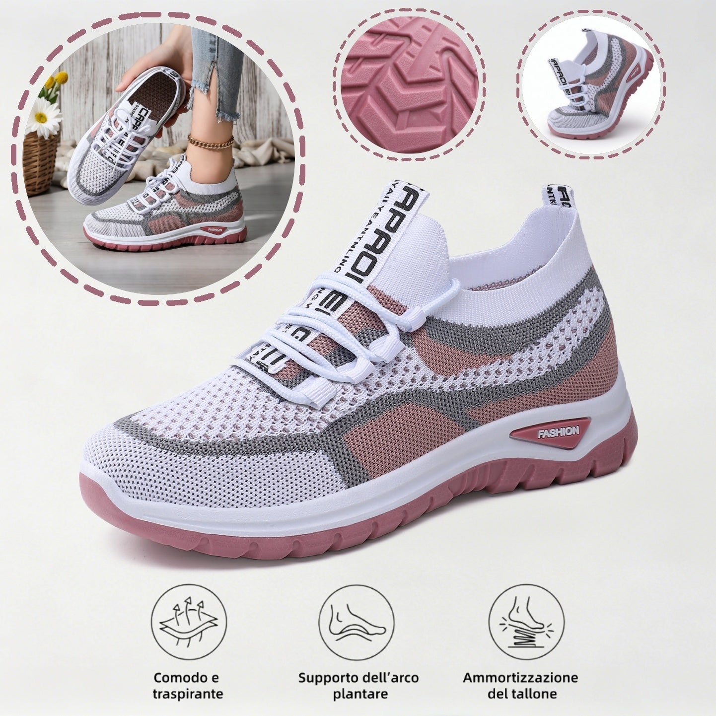 ⏰Ultimo giorno! Sconto del 67%! ✅ Scarpe ortopediche di qualità medica, appositamente progettate per problemi ai piedi, per alleviare il dolore alla schiena, alle articolazioni e ai piedi.