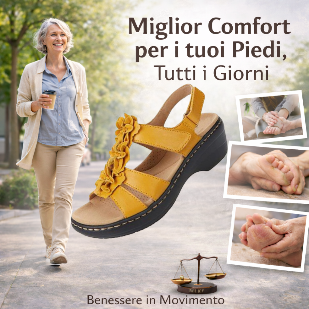 🔥 Sandali ortopedici estivi da donna — Supporto per l'arco plantare, tacco piatto — Ideali per chi soffre di fascite plantare — Facili, comodi e senza dolore a ogni passo ✅