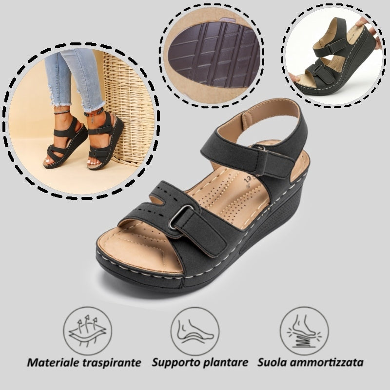 【⏰Ultimo giorno, 70% di sconto! Non perdete l'occasione!】Sandali ortopedici dal design ergonomico con assorbimento degli urti, ✅️scarpe ortopediche salutari progettate specificamente per le donne europee.