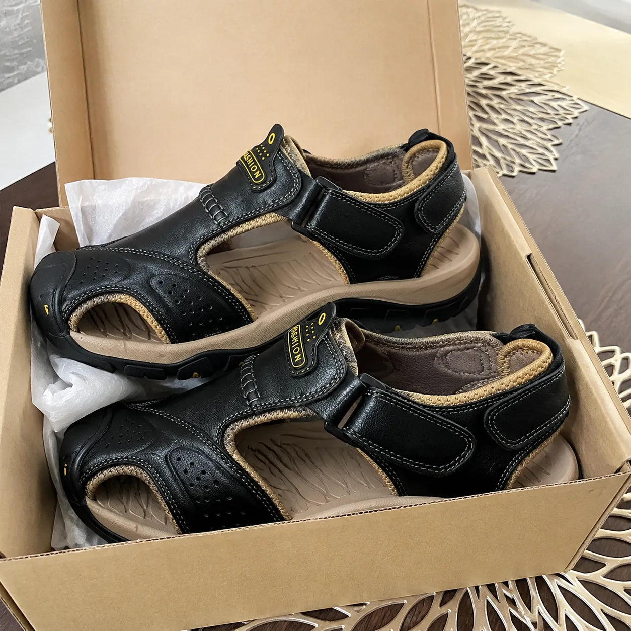 【⏰Sconto del 50% oggi! Da non perdere!】⏰Usergoing® Ergonomia --- Sandali morbidi e comodi in pelle di vitello (il supporto dell'arco plantare facilita la camminata)